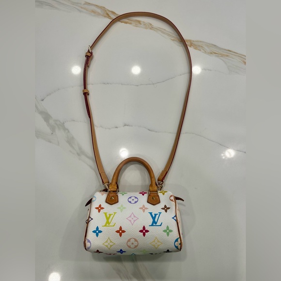 Louis Vuitton Multicolor Monogram White Mini Satchel - Picture 4 of 14